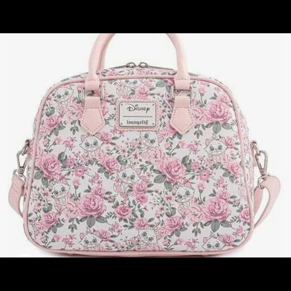 NWT Loungefly Disney Aristocats Marie Floral AOP Crossbody Bag Purse Handbag - Picture 2 of 8